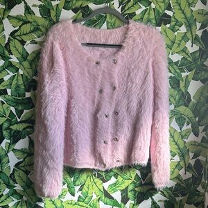 Pink Faux-Fur Women's Jacket